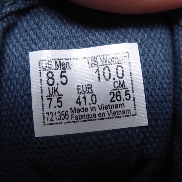 Vans Old Skool Stackform Denim Mix Floral Print Blue White Women Shoes Size 10 - Picture 7 of 8